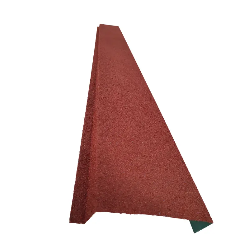 Color Stone coated Metal tile accessories Eave board for buidling roofing