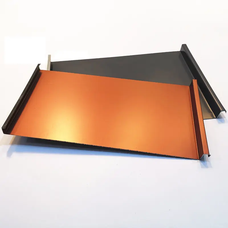 roof sheet with 25mm rib height ,Aluminum alloy metal sheet PVDF paint,suitable for special geometric roofs