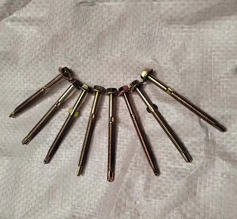 Steel material self-tapping screw for fix the roofing tile on steel frame